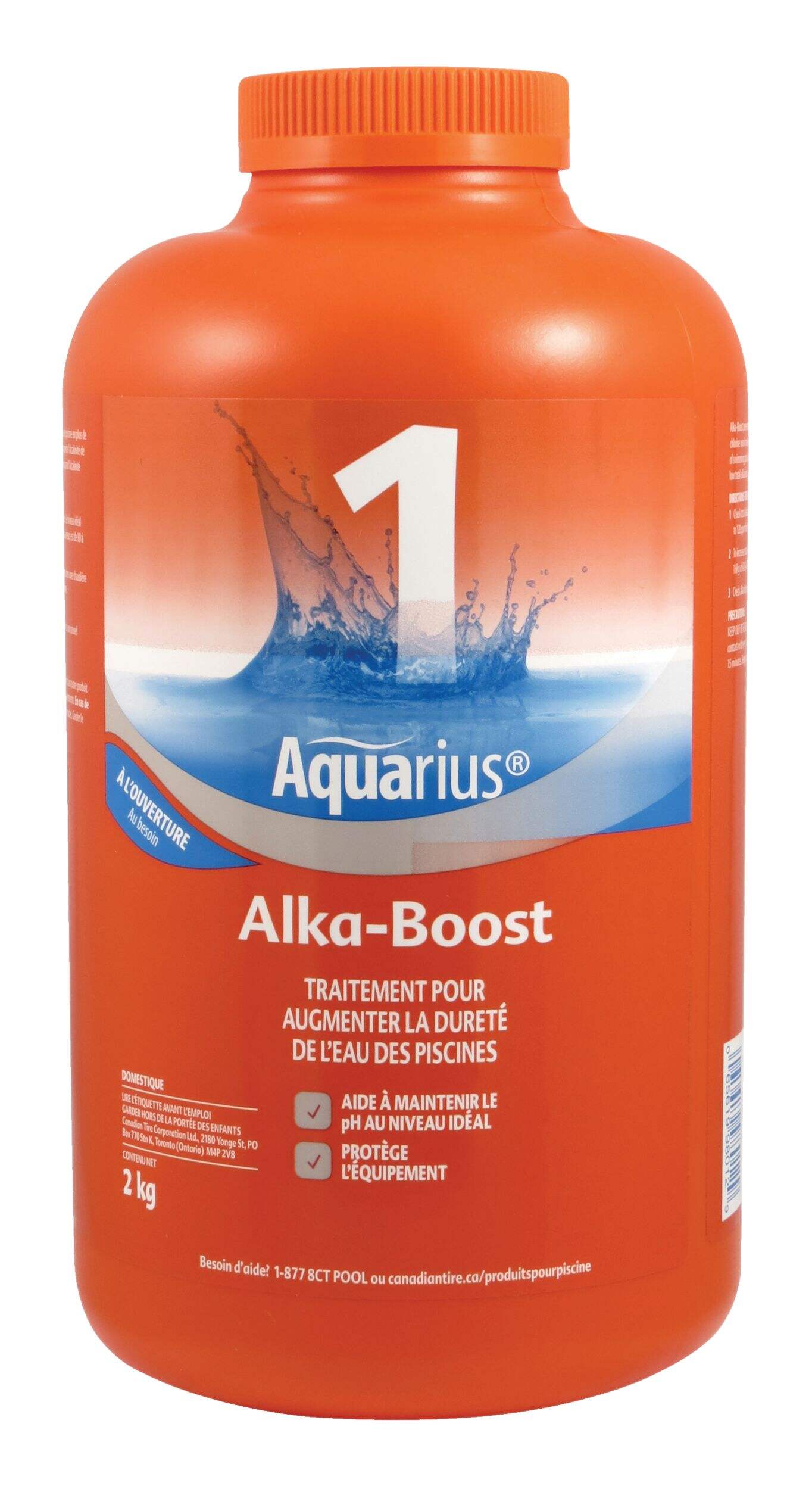 Traitement pour piscine renforçateur d'alcalinité Aquarius Step 1 , 2 kg Front_Flat