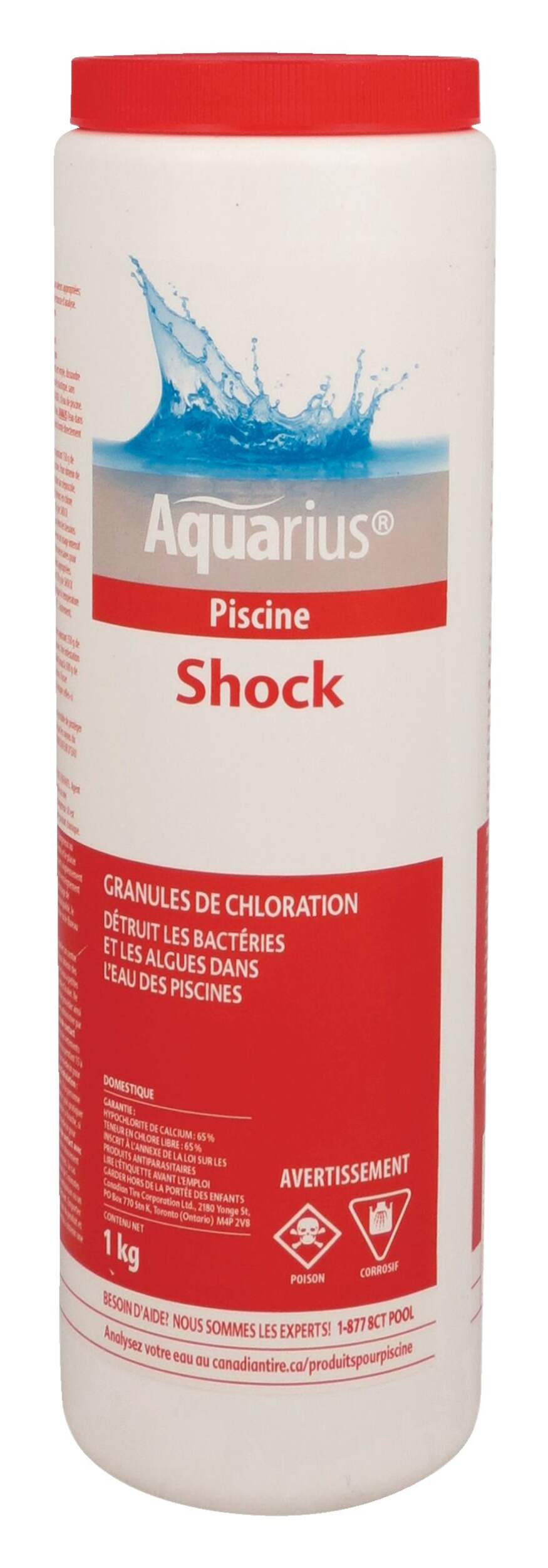 Aquarius Shock Granular Chlorine Shock Front_Flat
