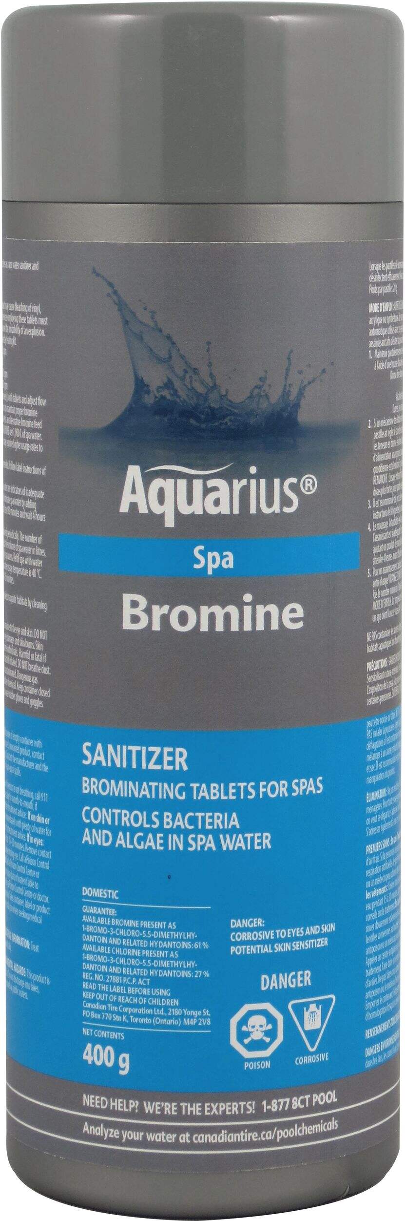 Aquarius Spa Bromine Tablets, 400g Front_Flat