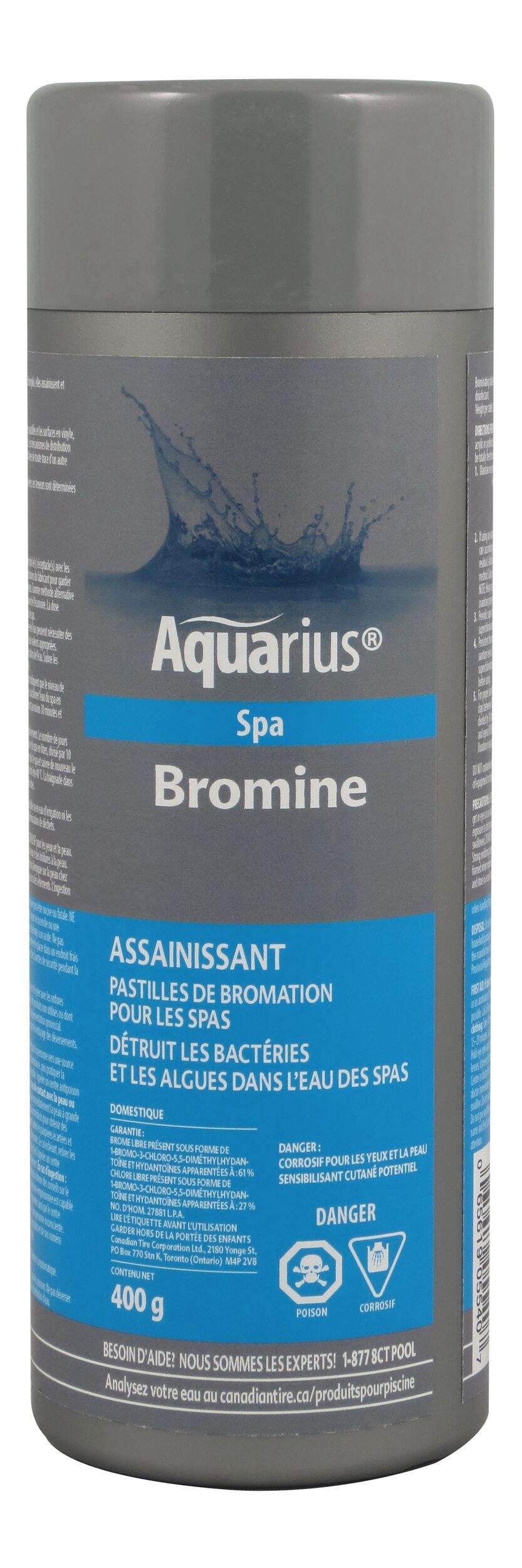 Pastilles de bromation pour spas Aquarius, 400&nbsp;g Front_Flat