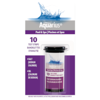 Aquarius Sodium Chloride Pool & Spa Salt Water Test Strips, 10-pk