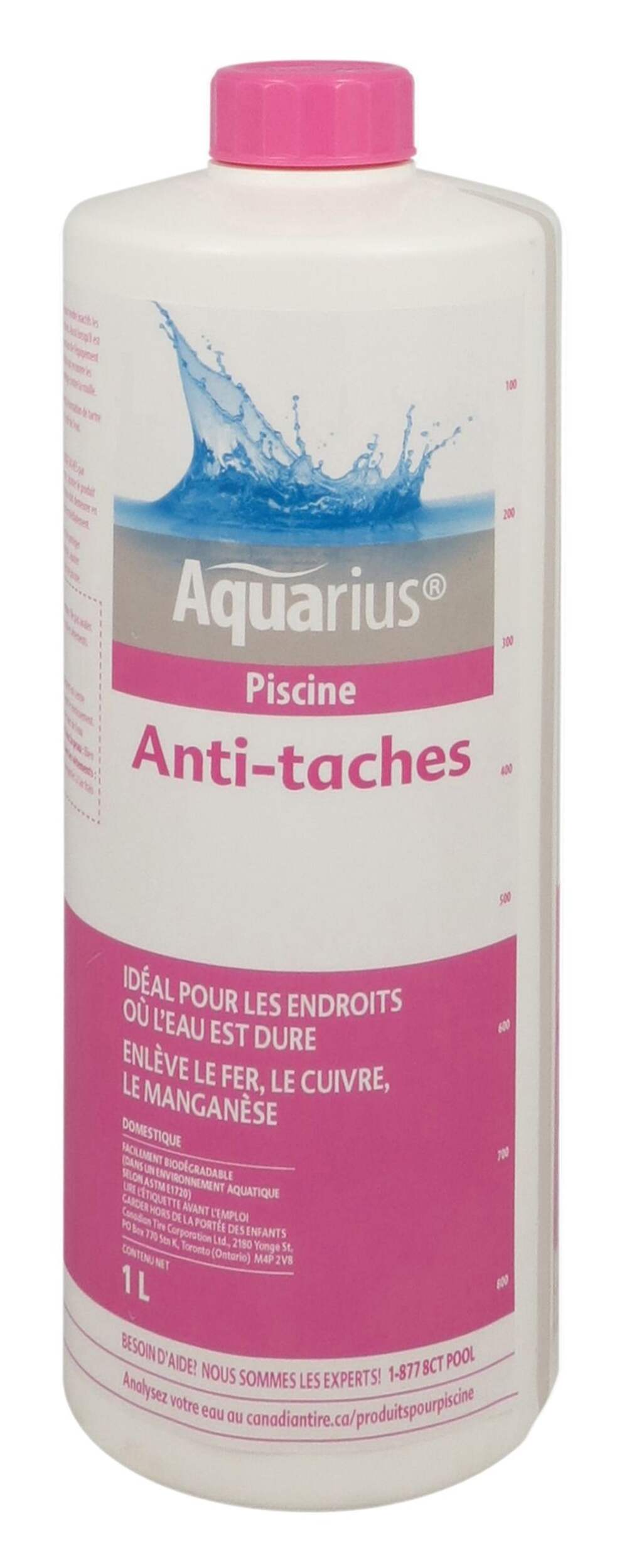 Produit anti taches Aquarius pour piscine, 1 litre Front_Flat