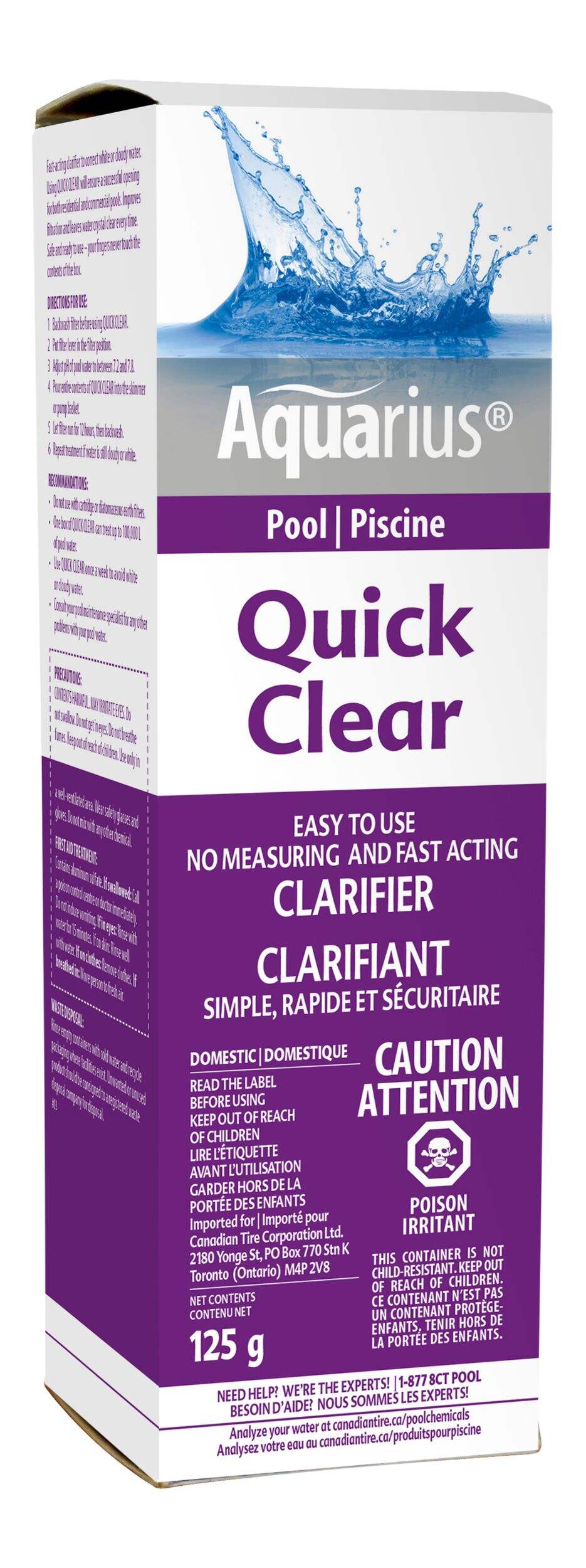 Aquarius Quick Clear Pool Clarifier Front_Angled_Right