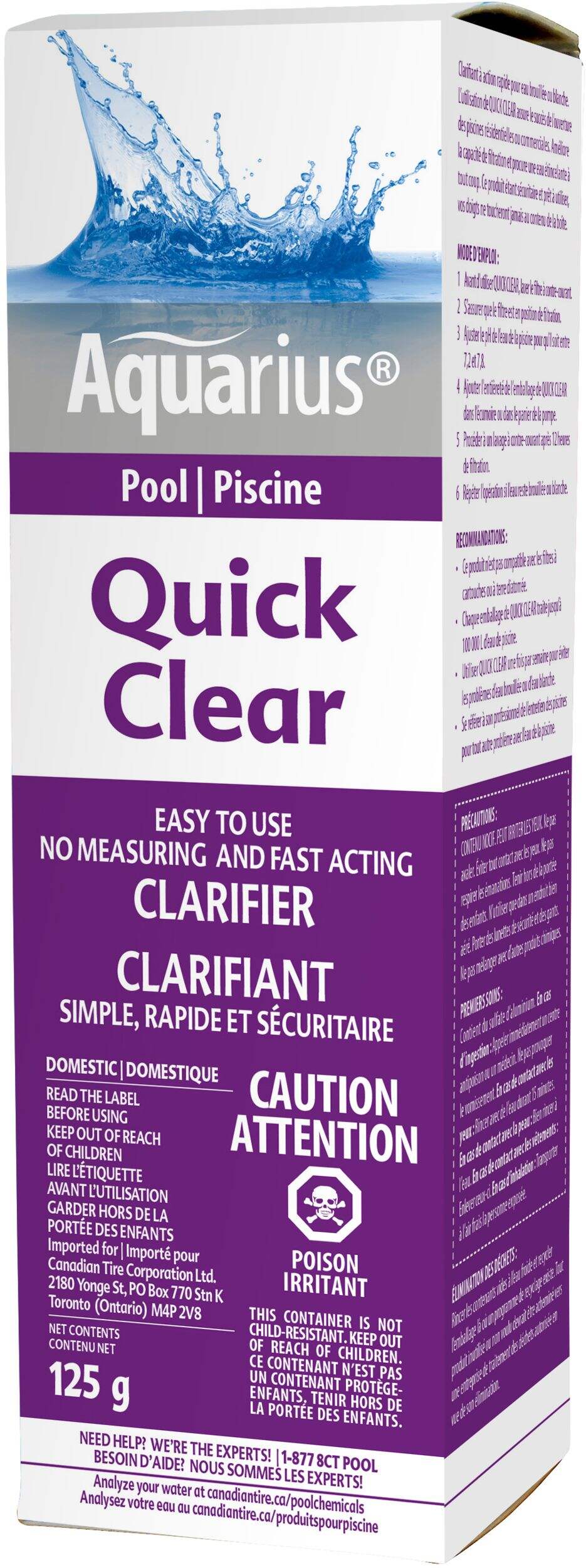 Aquarius Quick Clear Pool Clarifier Canadian Tire