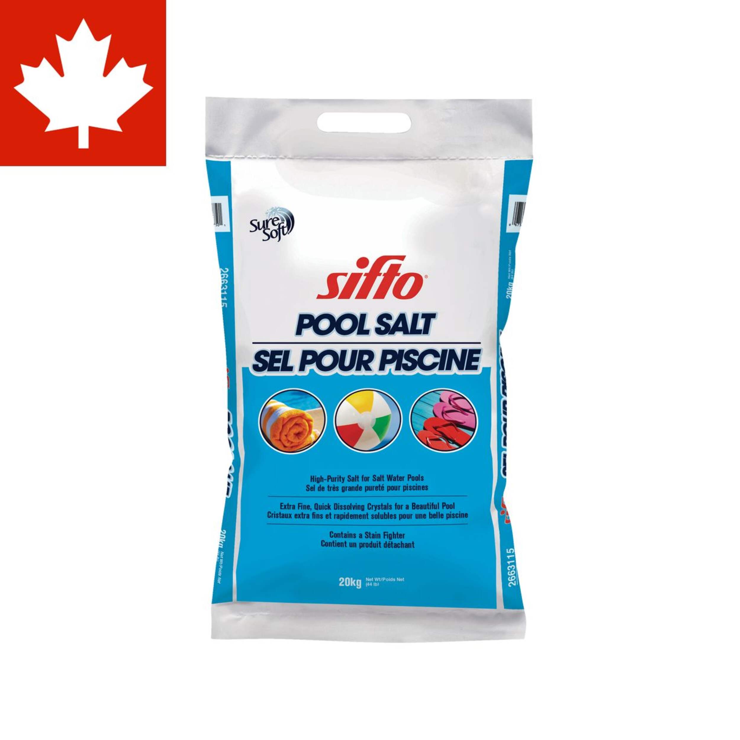 Sifto Pool Salt, 20-kg Front_Flat