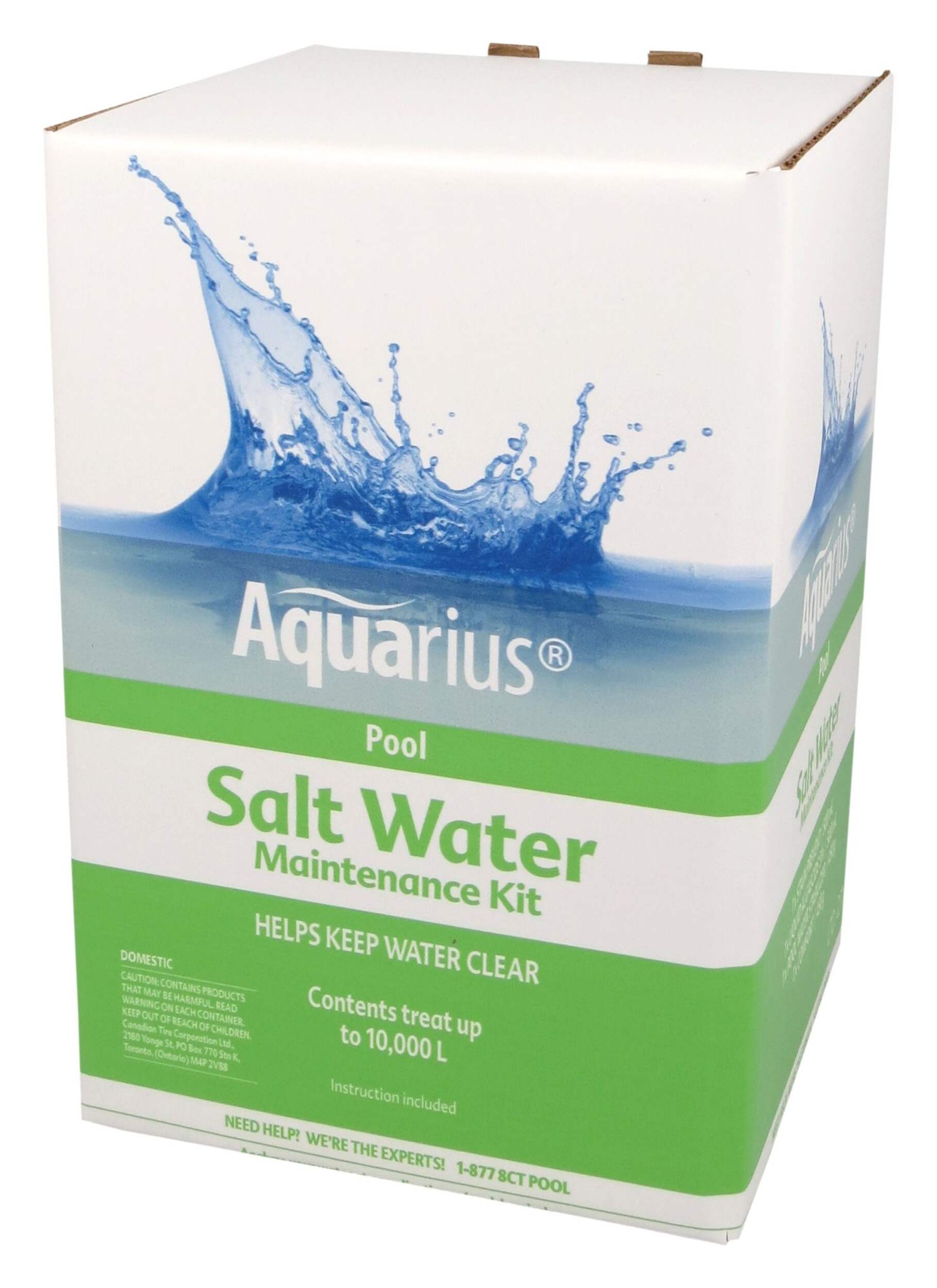 Aquarius Salt Water Maintenance Kit Front_Angled_Left