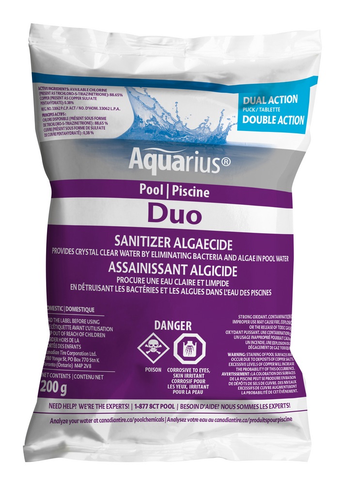 Aquarius Duo Pool Sanitizer & Algaecide, 200g Canadian Tire