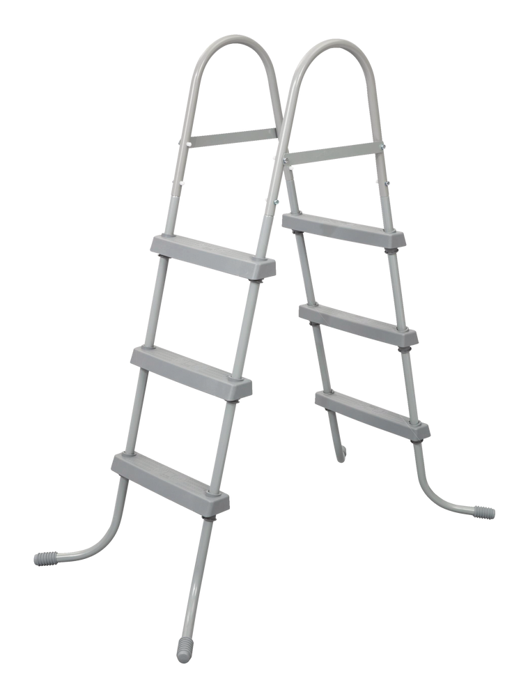 Bestway Flowclear Steel AFrame Pool Ladder with Hand Rail, 42in