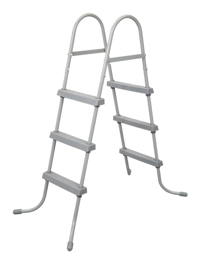 Bestway Flowclear Steel AFrame Pool Ladder with Hand Rail, 42in