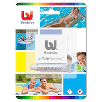 Pièce de réparation de toile de piscine Bestway avec colle