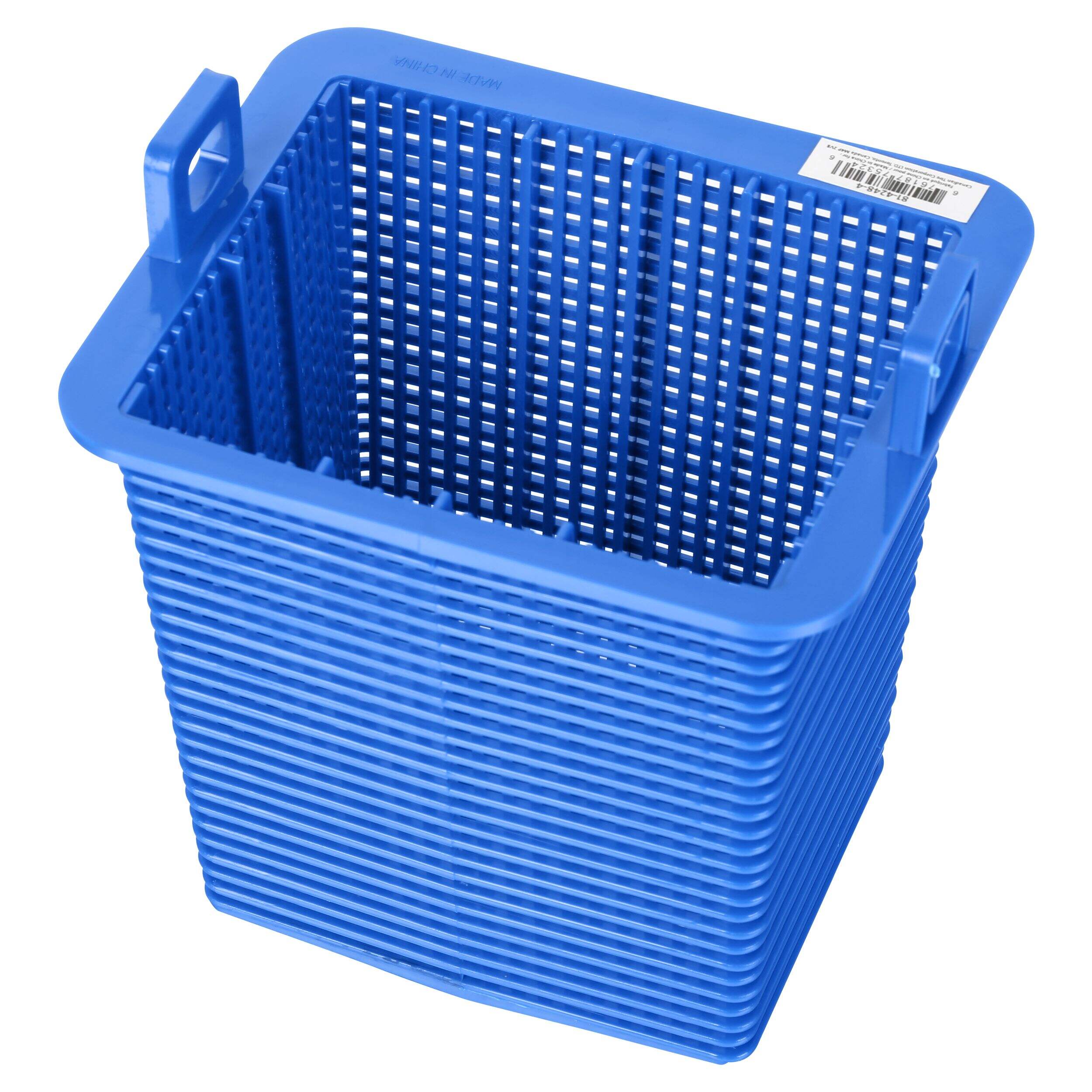 Hayward Super Pump Replacement Straining Skimmer Basket, Blue Front_Three_Fourths_Angled_Left