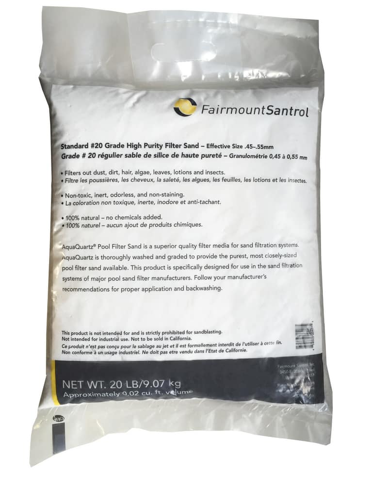 Fairmount Santrol AquaQuartz Pool Filter Sand, 20-lb ...