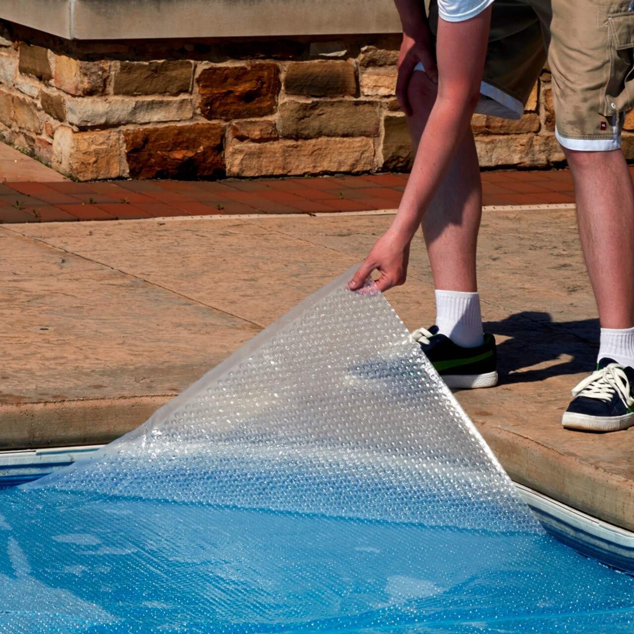 Blue Wave Round Solar Blanket for Above Ground Pool, Clear, 15-ft