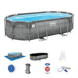Coleman Oval Steel Frame Swimming Pool, 16-ft x 10-ft x 42-in Composite_or_Mixed
