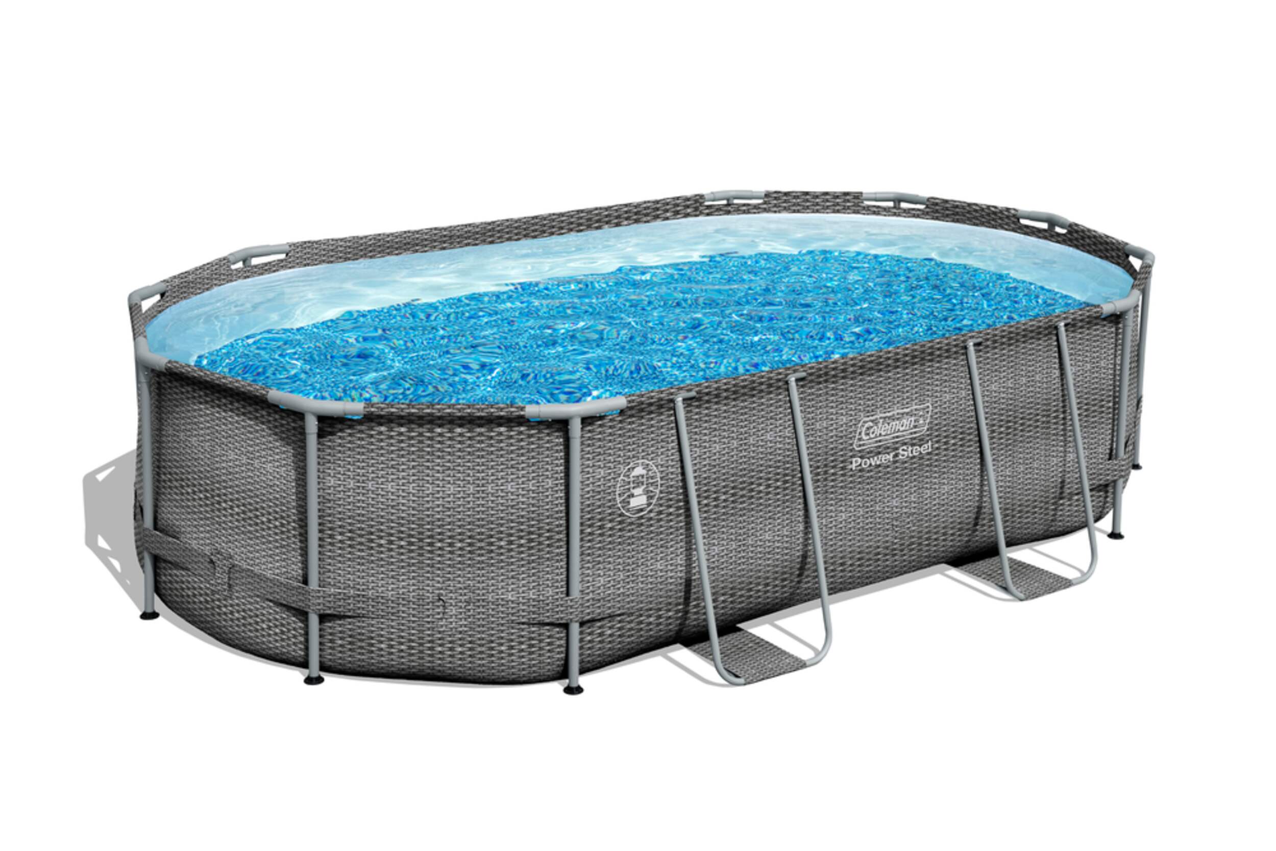 Coleman Oval Steel Frame Swimming Pool, 16ft x 10ft x 42in