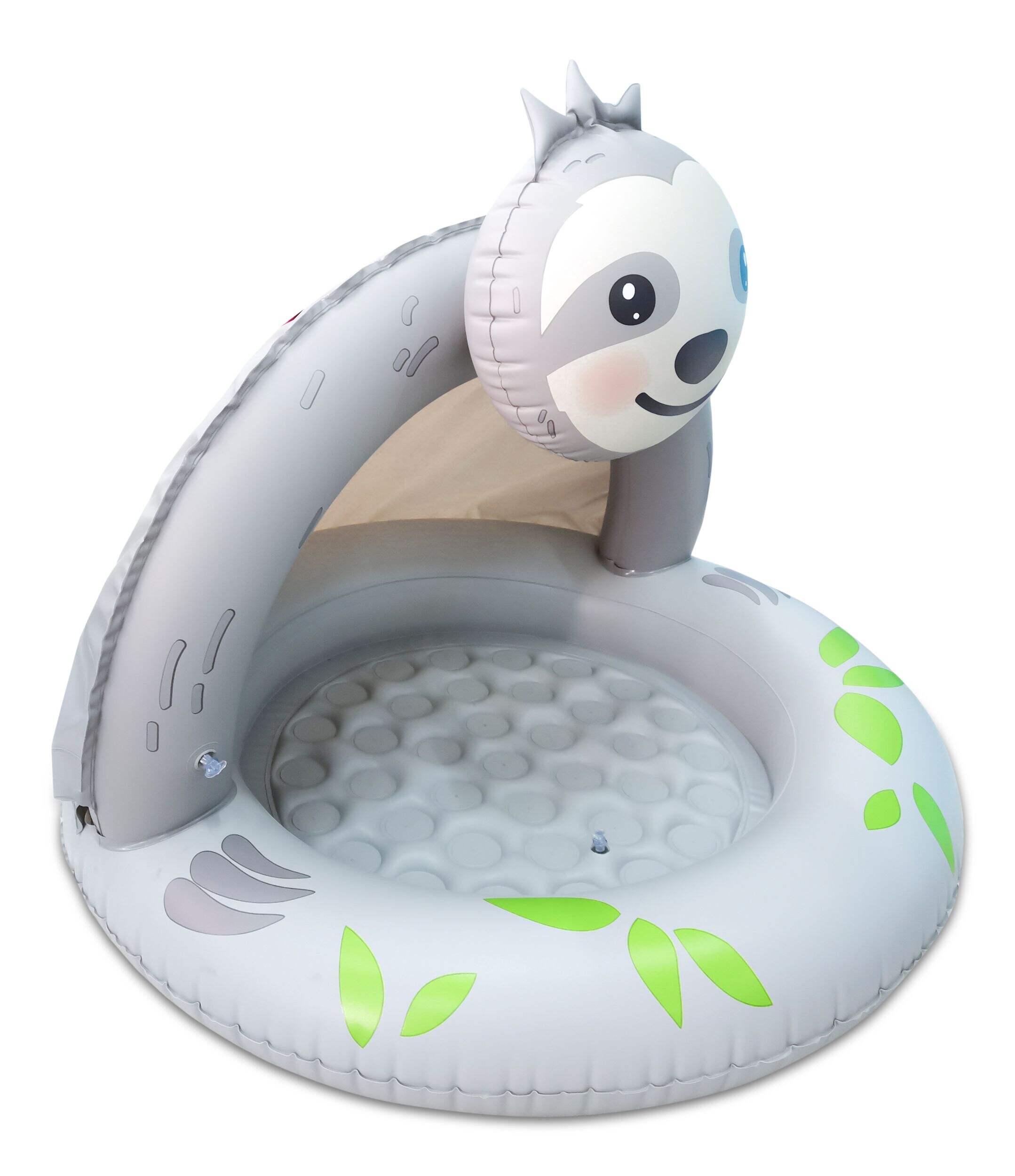 Stella & Finn Sloth Canopy Inflatable Pool/Water Float Front_Three_Fourths_Angled_Right