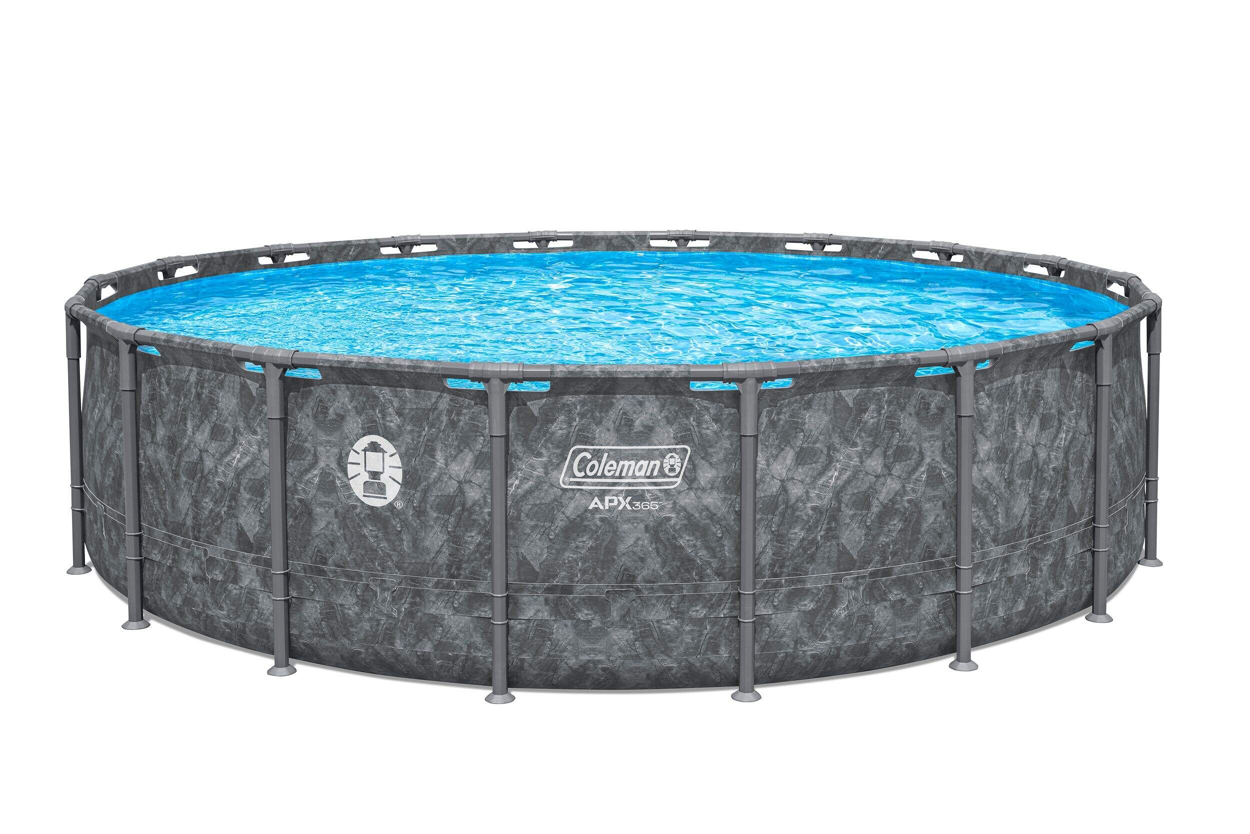 Coleman APX 365 Steel Frame Pool, 18-ft x 52-in, PVC & Polyester Front_Elevated