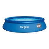 Piscine gonflable ronde à montage rapide Funsicle avec pompe filtrante, 15 pi x 36 po Front_Flat