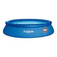 Piscine gonflable ronde à montage rapide Funsicle avec pompe filtrante, 15 pi x 36 po Front_Flat