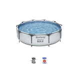 Hydro-force™ Pro Max Round Steel Frame Swimming Pool, 10-ft x 30-in Front_Elevated