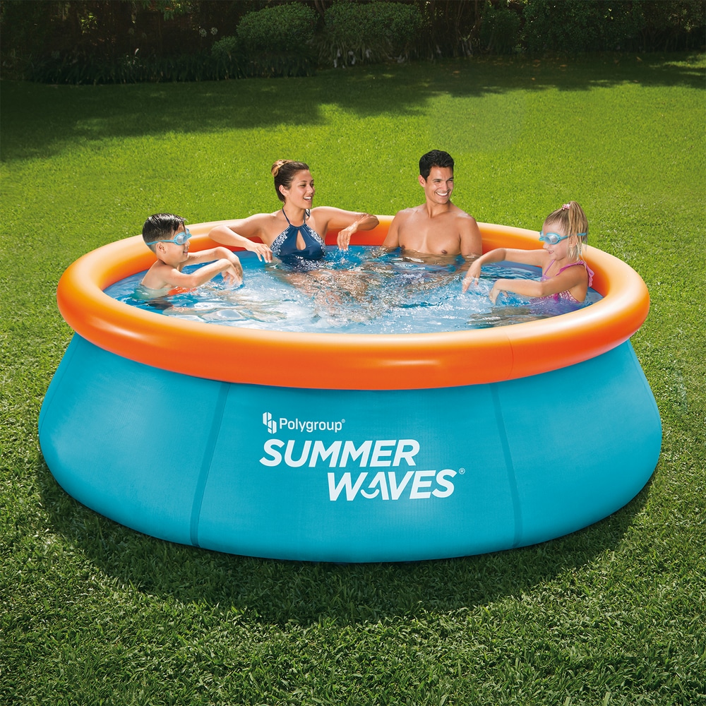 Stella & Finn 3D Round Quick Set Inflatable Pool with 3D Glasses, 8ft x 26in Canadian Tire