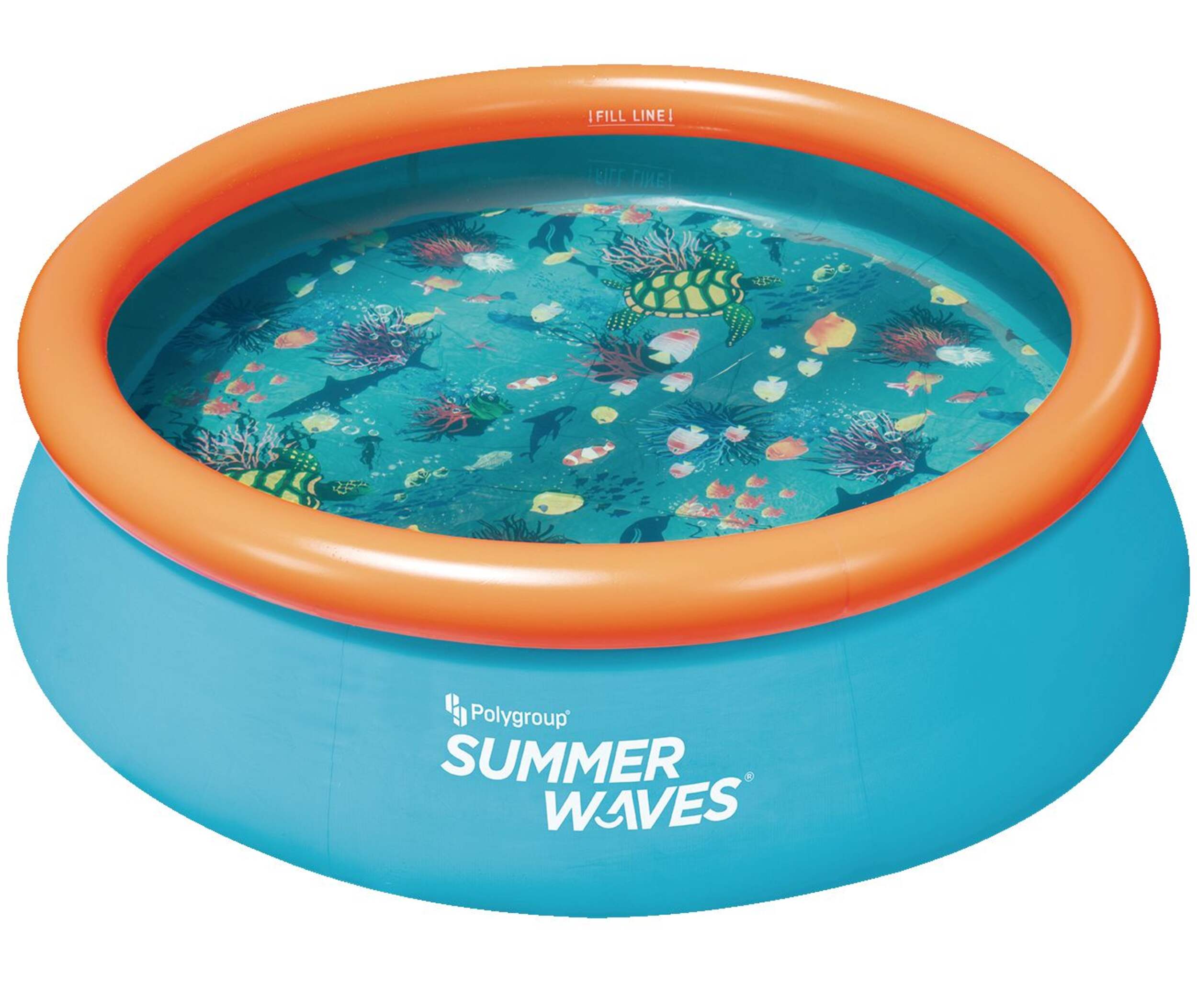 Stella & Finn 3D Round Quick Set Inflatable Pool with 3D Glasses, 8-ft x 26-in Front_Elevated