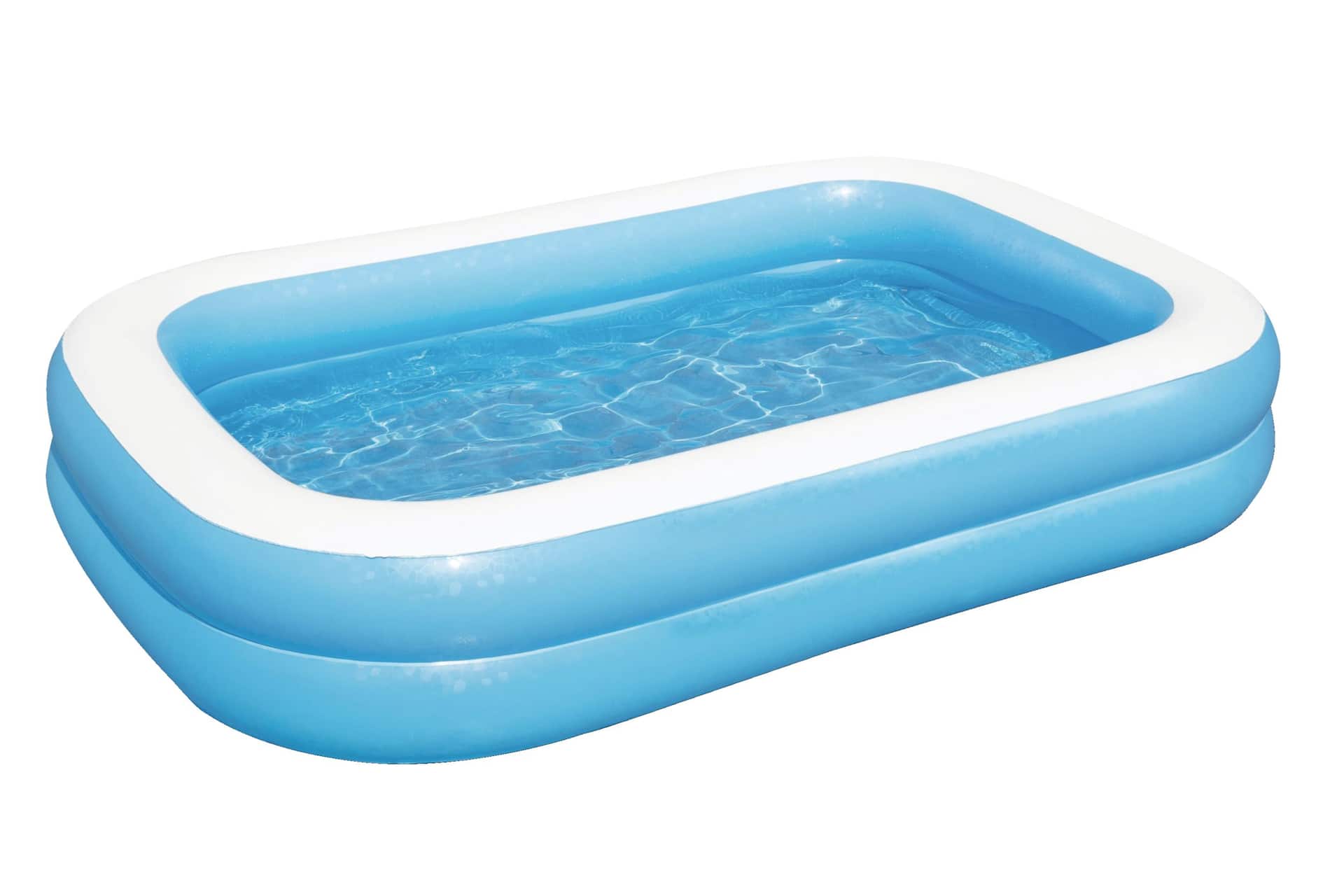Bestway Rectangular Inflatable Family Wading Pool, 8 1/2-ft x 5.8-ft x  20-in