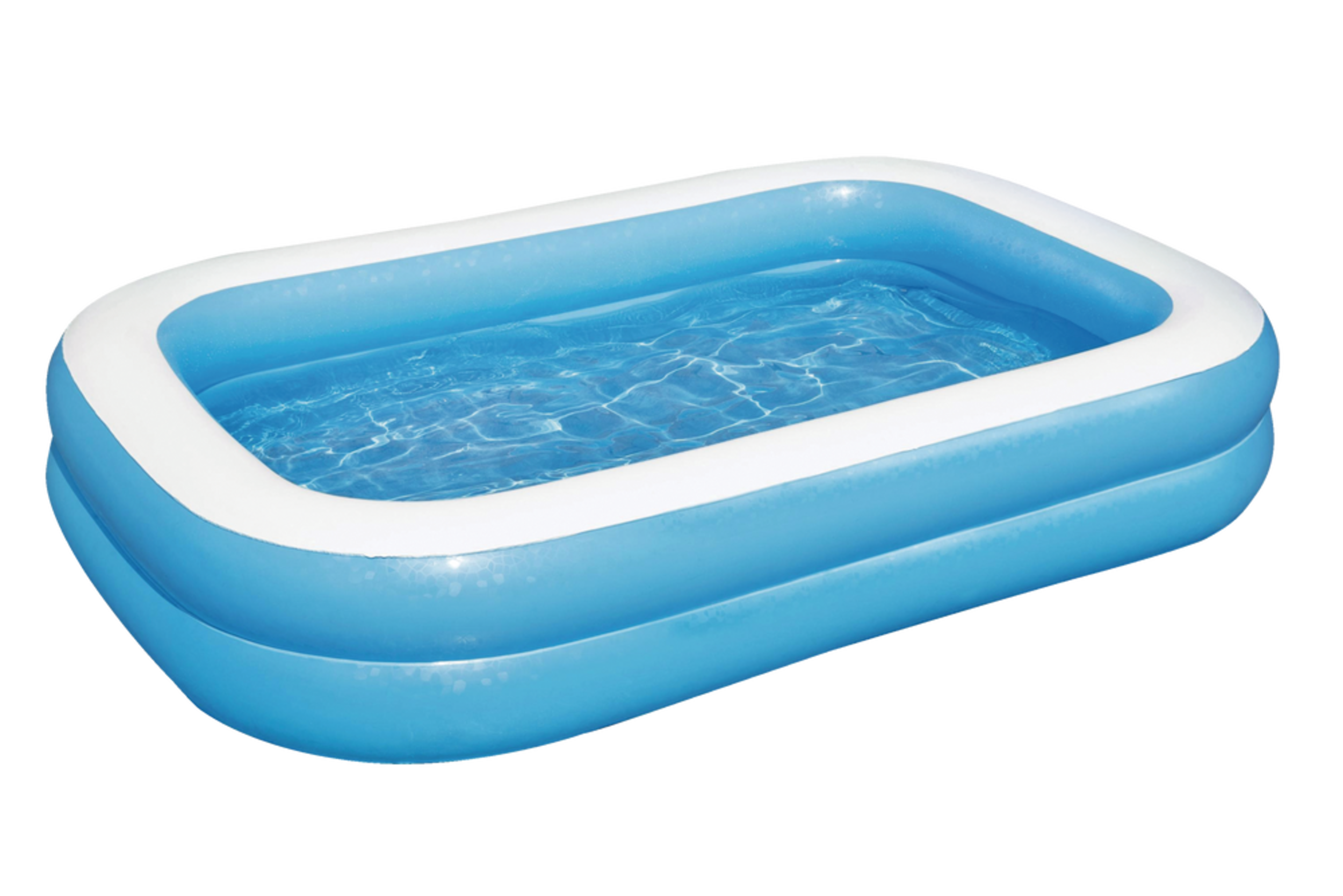 Pataugeoire rectangulaire gonflable pour la famille Bestway, 8,5 x 5,8 pi x 20 po Front_Angled_Left