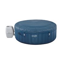 SaluSpa™ Milan Round Inflatable Hot Tub Spa, 140 Jets & App Control, 78 x 28-in, 4-6 Adults Front_Elevated