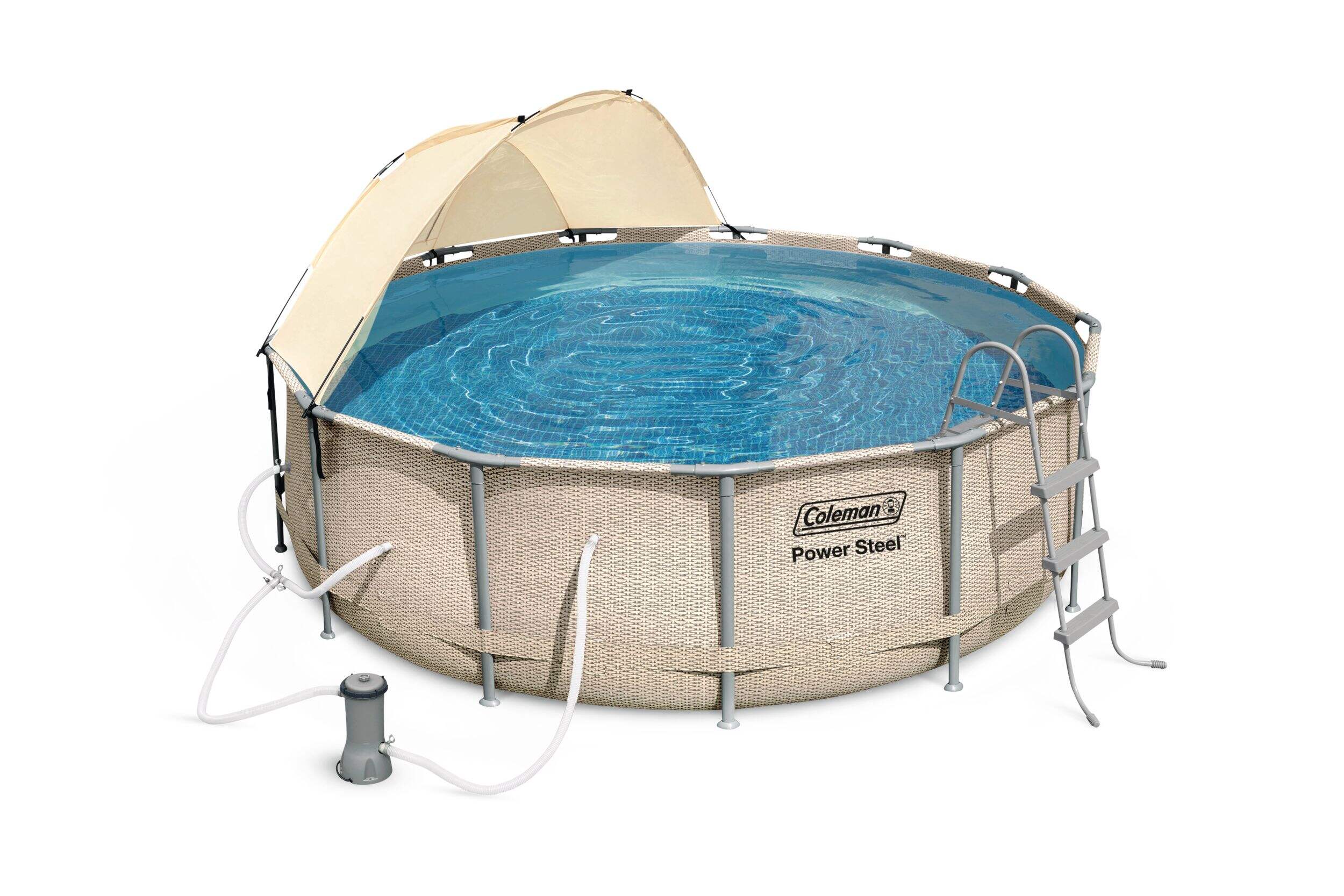 Coleman® Round Steel Frame Swimming Pool with Ladder, 13ft x 42in
