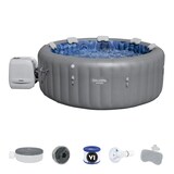 SaluSpa® Santorini HydroJet Pro™ 7-Person Portable Spa, Pump-Inflated, 5-7 Adults Composite_or_Mixed