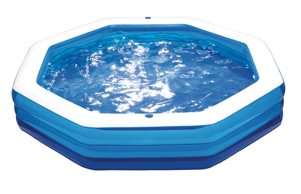 Stella & Finn Octagon Oasis Inflatable Wading Pool, 110 x 83 x 18in