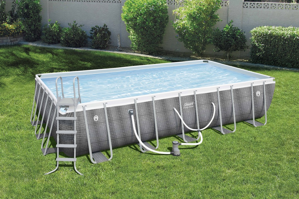 Coleman Power Steel Rectangular Pool 22 Ft X 12 52 In Canadian Tire Coleman Power Steel Rectangular Pool, Above Ground Pools London Ontario Canadian Tire