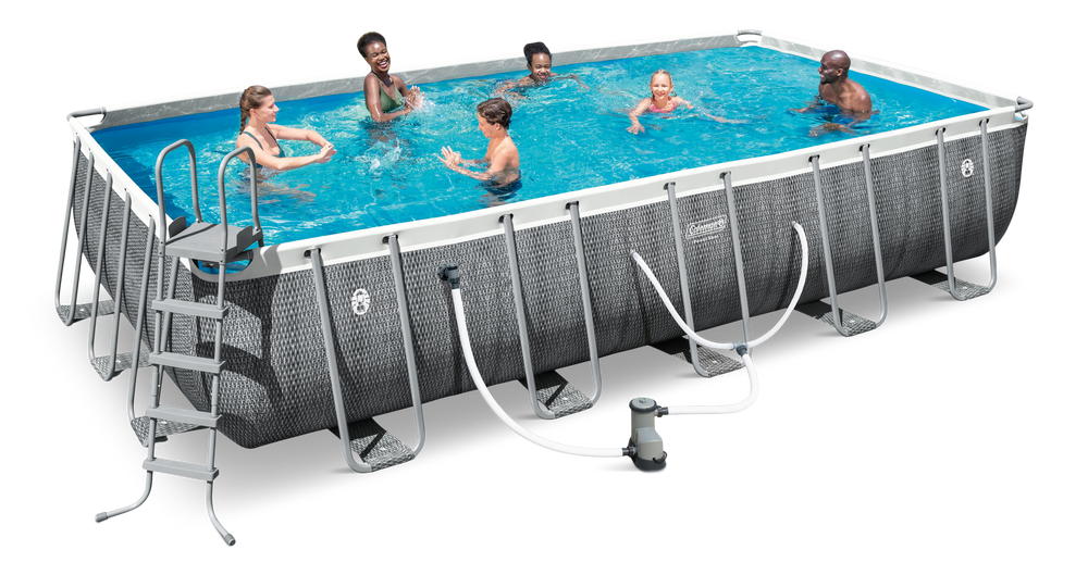 Coleman Power Steel Rectangular Pool 22 Ft X 12 52 In Canadian Tire Coleman Power Steel Rectangular Pool, Above Ground Pools London Ontario Canadian Tire