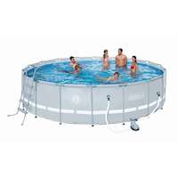 Coleman Frame Pool, 18 x 48-ft Front_Elevated