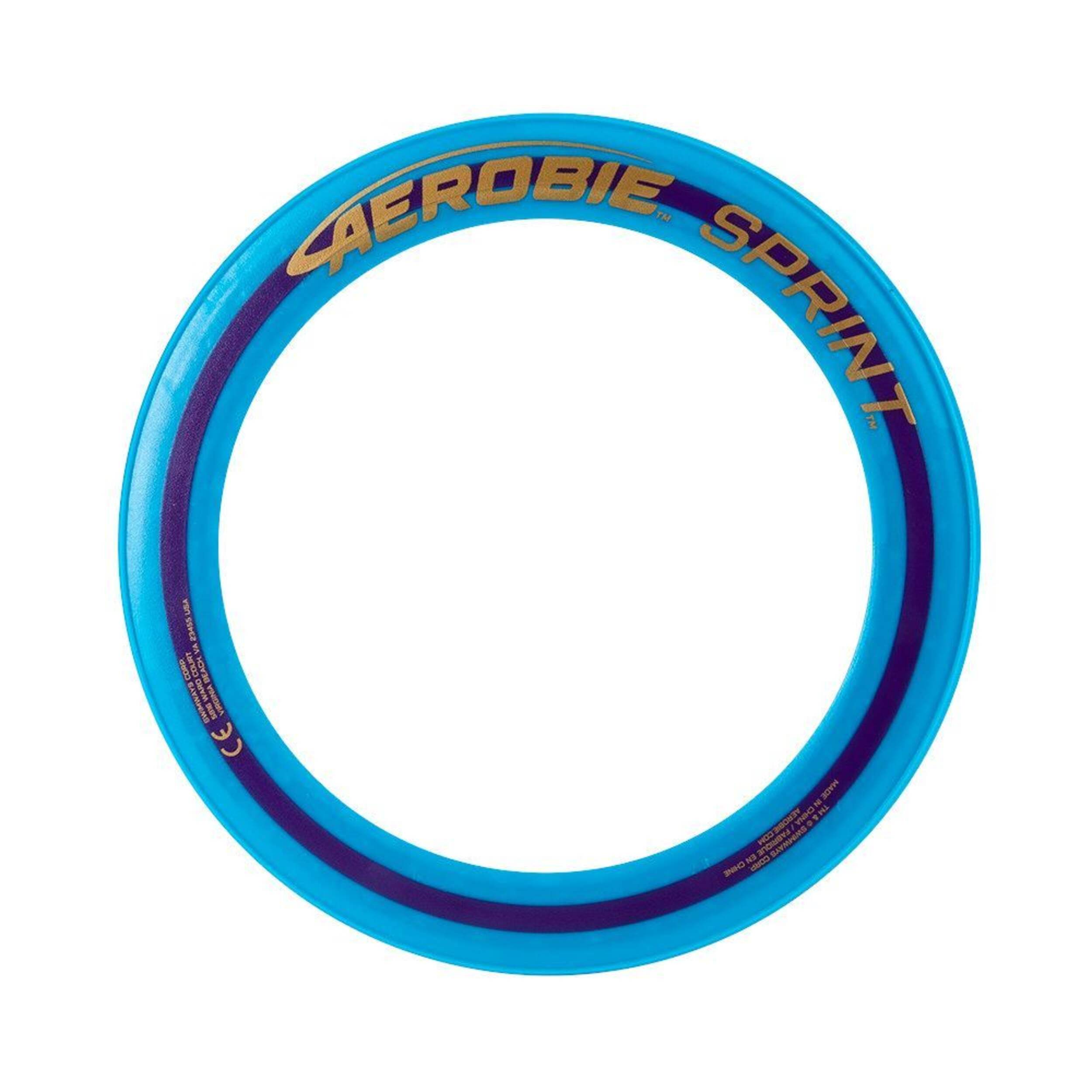 Disque volant Aerobie Sprint Ring Frisbee, multicolore, choix varié, 3 ans et plus, pour activités estivales/d'extérieur Front_Flat