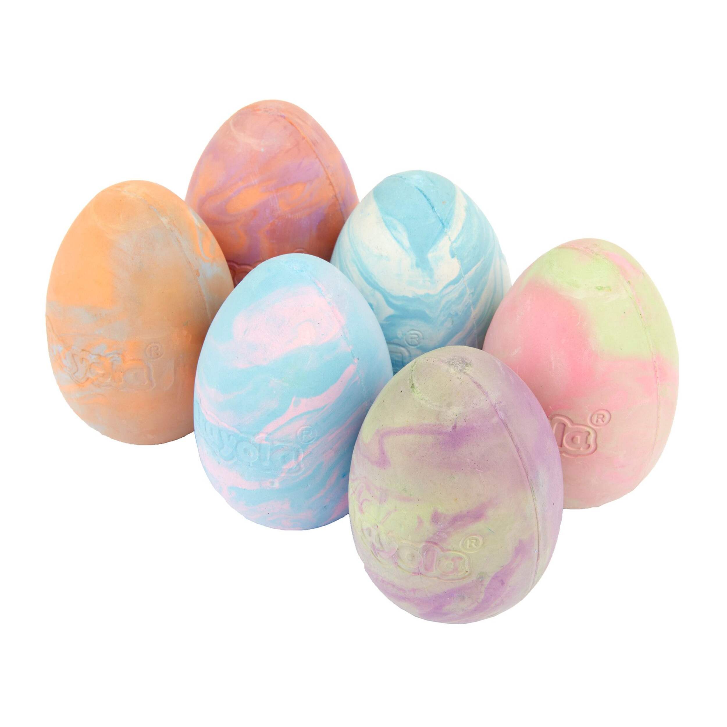 Crayola Egg Chalk, 6-pk Front_Three_Fourths_Angled_Left