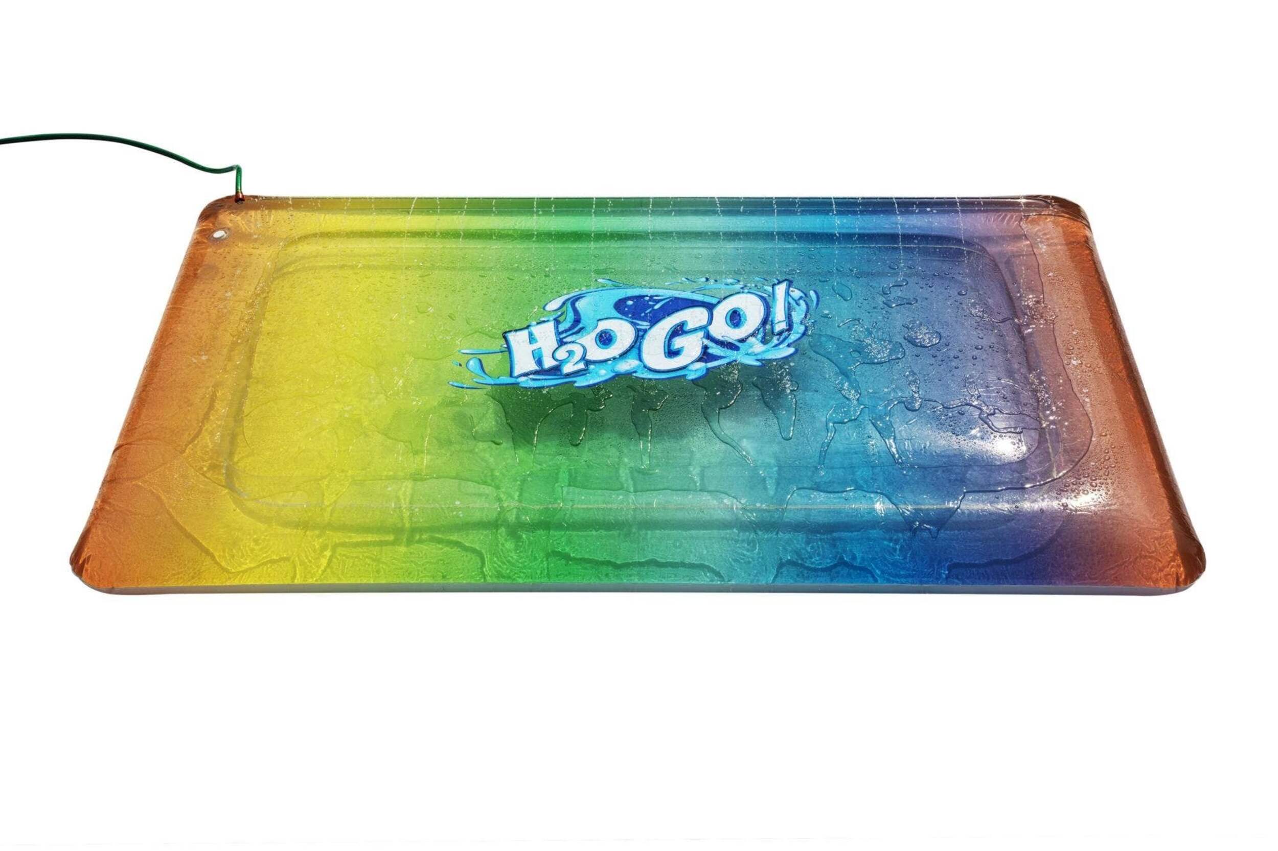 Rainbow Blobz de Bestway avec aire de jeux d’eau, 3 ans et plus Overhead_Plunge