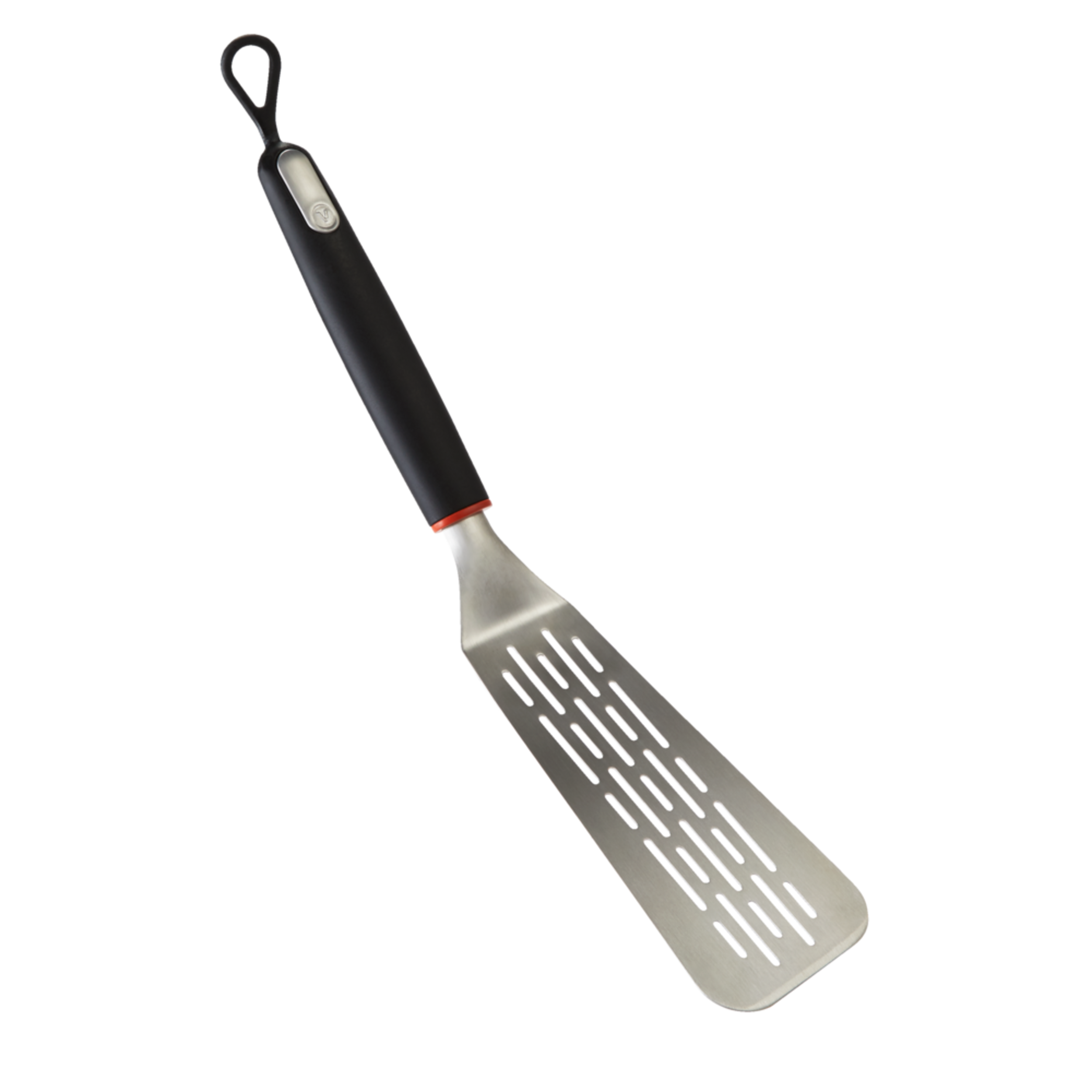 Vida by PADERNO Slotted Handle Steel Fish Spatula Front_Three_Fourths_Angled_Right