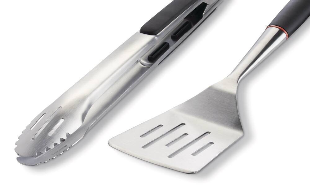 Bbq Spatula Griddle Indoor Steel Accessory 12 Cutlery Set Outdoor Piece  Stainless