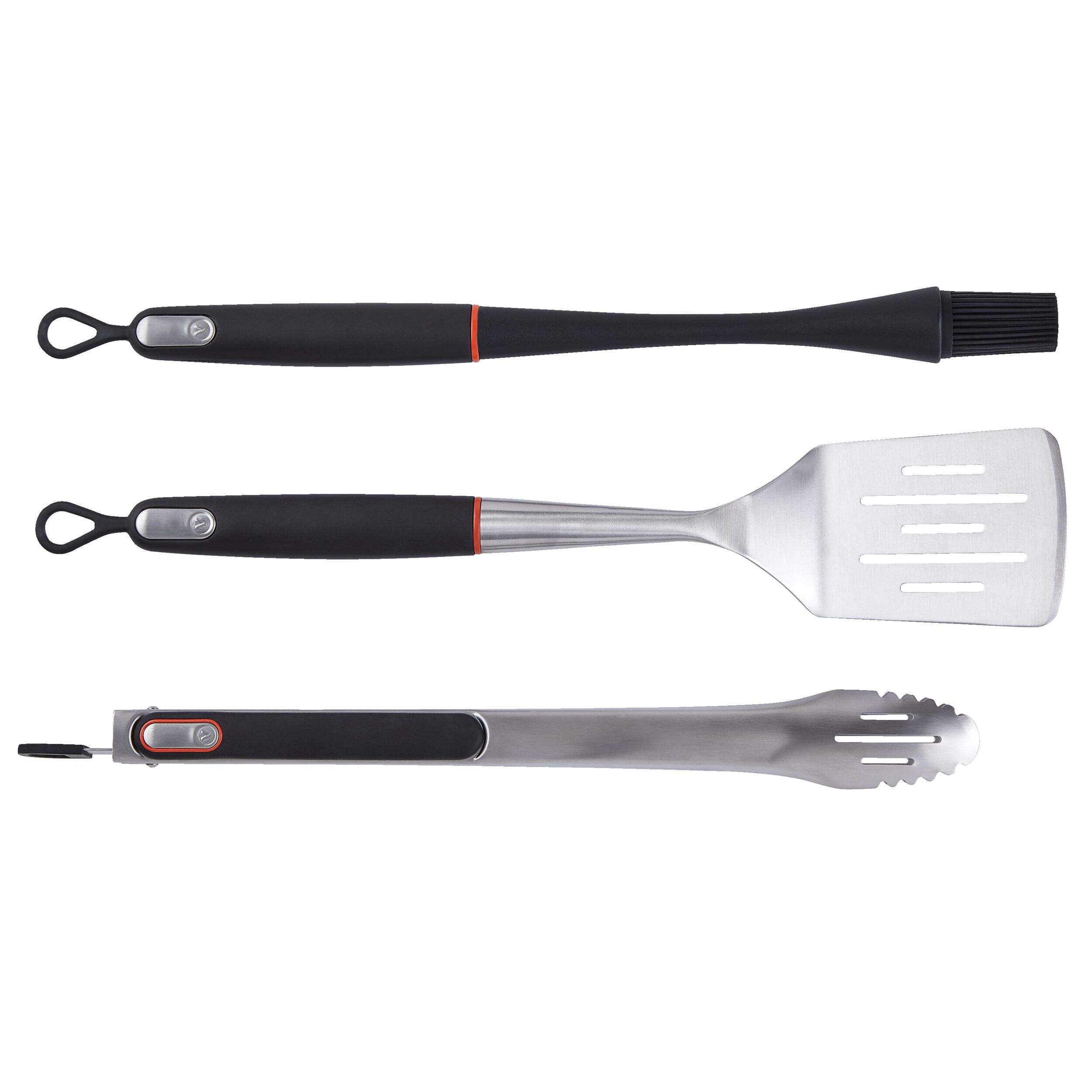 Vida by PADERNO Outdoor BBQ Grill/Griddle Tool Set, 3-pc Composite_or_Mixed