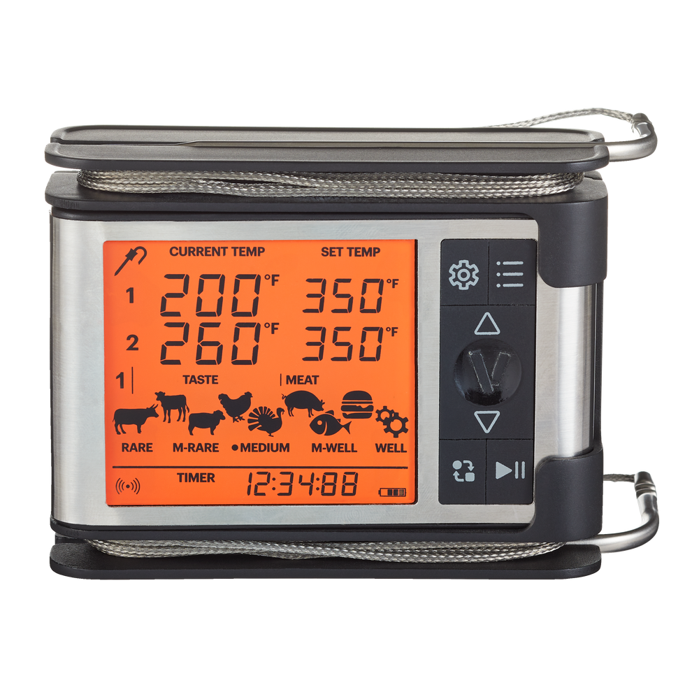 Vida by PADERNO Wireless Remote BBQ Food & Meat Thermometer with