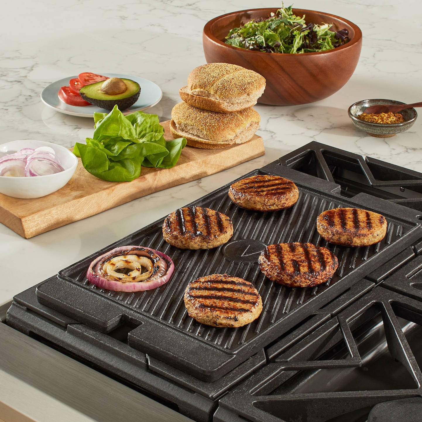 Vida by PADERNO Reversible Cast Iron Cooking Grill & Griddle Canadian