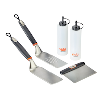 Vida by PADERNO Professional BBQ Grill/Griddle Tool Set, 5-pc Composite_or_Mixed