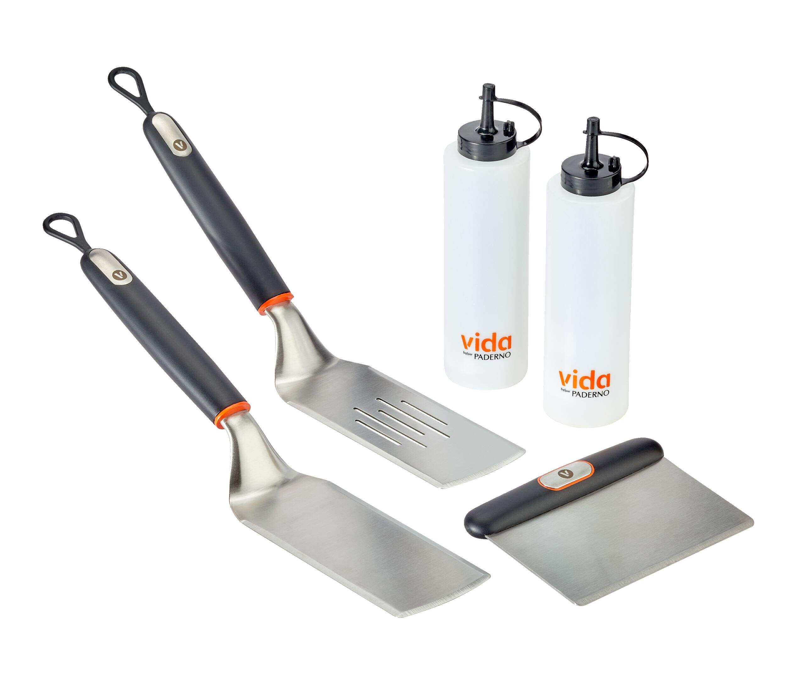 Accessoires à déjeuner en acier inoxydable de barbecue Vida de PADERNO, paq. 5 Composite_or_Mixed