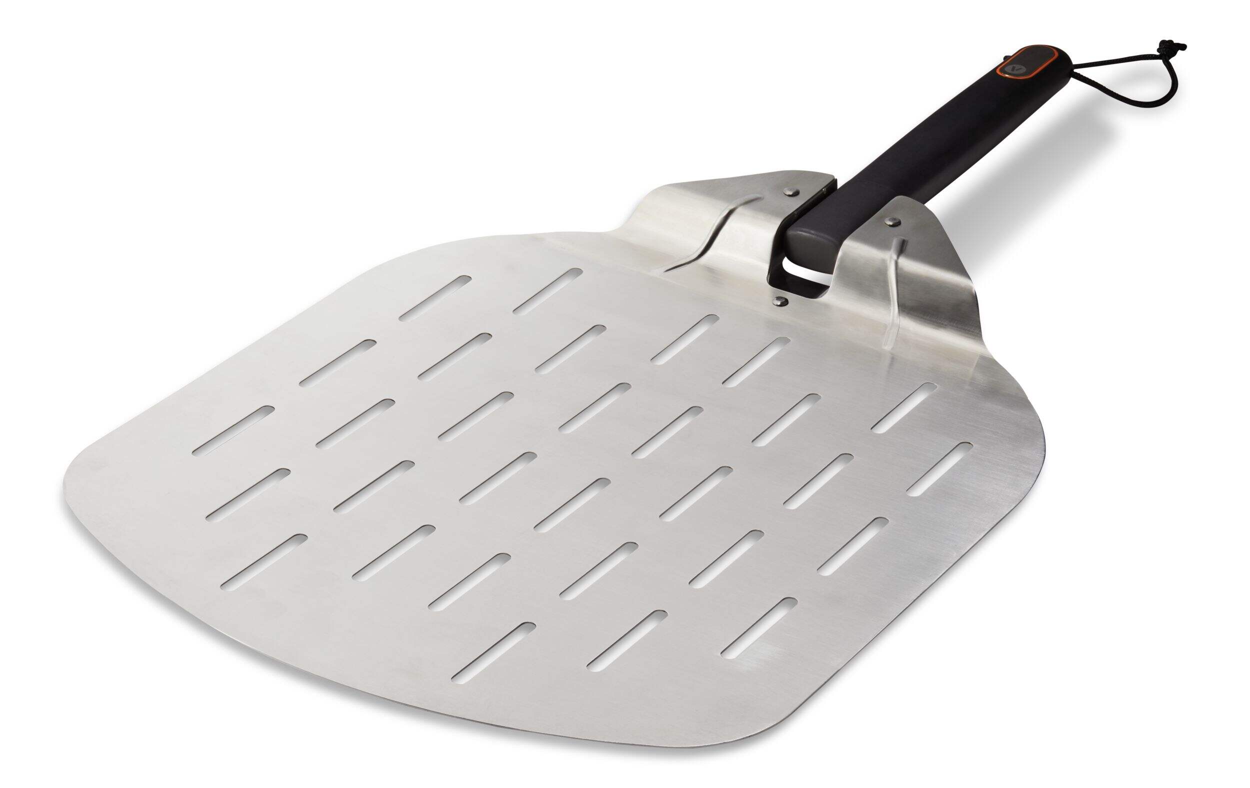 Plaque à pizza en acier inoxydable pour barbecue Vida par PADERNO Front_Three_Fourths_Angled_Left