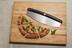 Vida by PADERNO Stainless Steel Pizza Rocker Knife with Protective Sheath Front_Flat