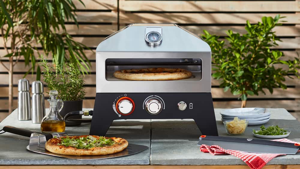 Crack pot krab Grondig Vida By PADERNO Portable Outdoor Pizza Oven with a Lazy Susan Ceramic Pizza  Stone | Canadian Tire