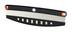 Vida by PADERNO Stainless Steel Pizza Rocker Knife with Protective Sheath Front_Angled_Left