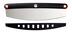 Vida by PADERNO Stainless Steel Pizza Rocker Knife with Protective Sheath Front_Flat